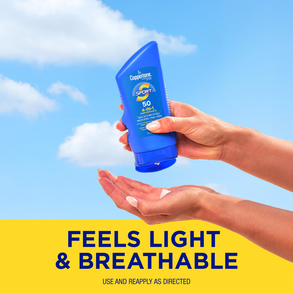 Coppertone sport sunscreen lifestyle outdoor readiness shot