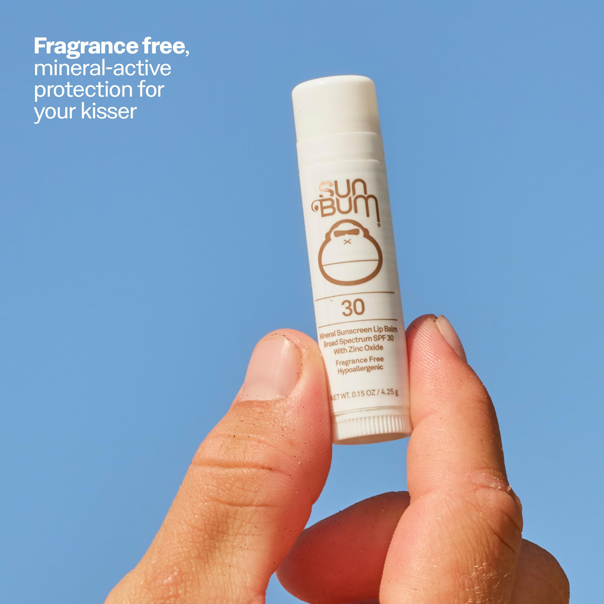 Sun Bum SPF 30 mineral lip balm tube packaging