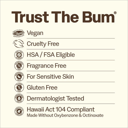 Sun Bum mineral lip balm ingredients label view