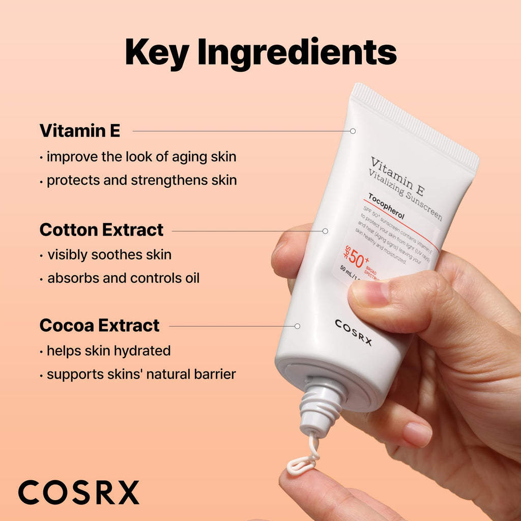 Cosrx sunscreen tube cap and nozzle view
