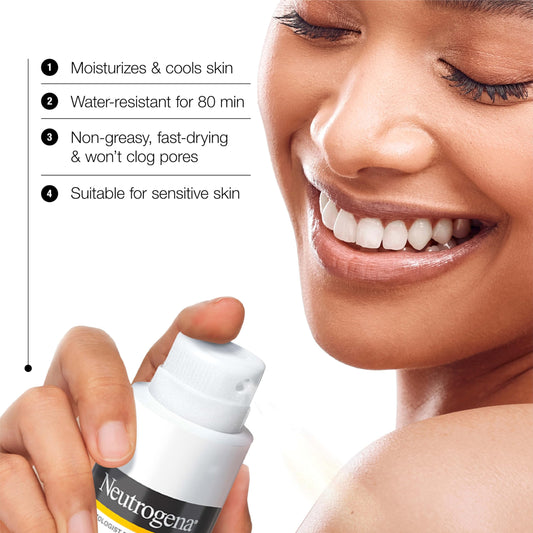 Neutrogena Clear Body SPF 50 spray bottle packaging details