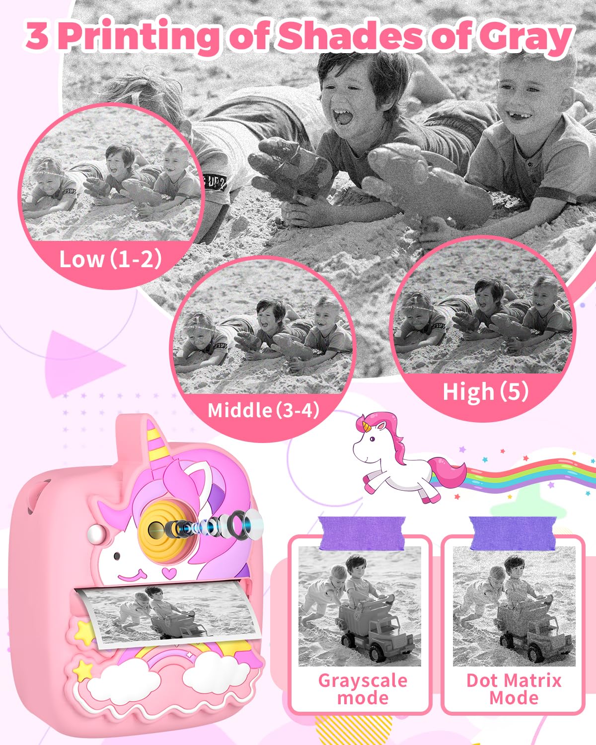 Yingoot kids portable gadget showing thirty two gigabyte storage card slot
