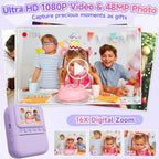 Minibear toy camera displaying the large screen and rear navigation buttons