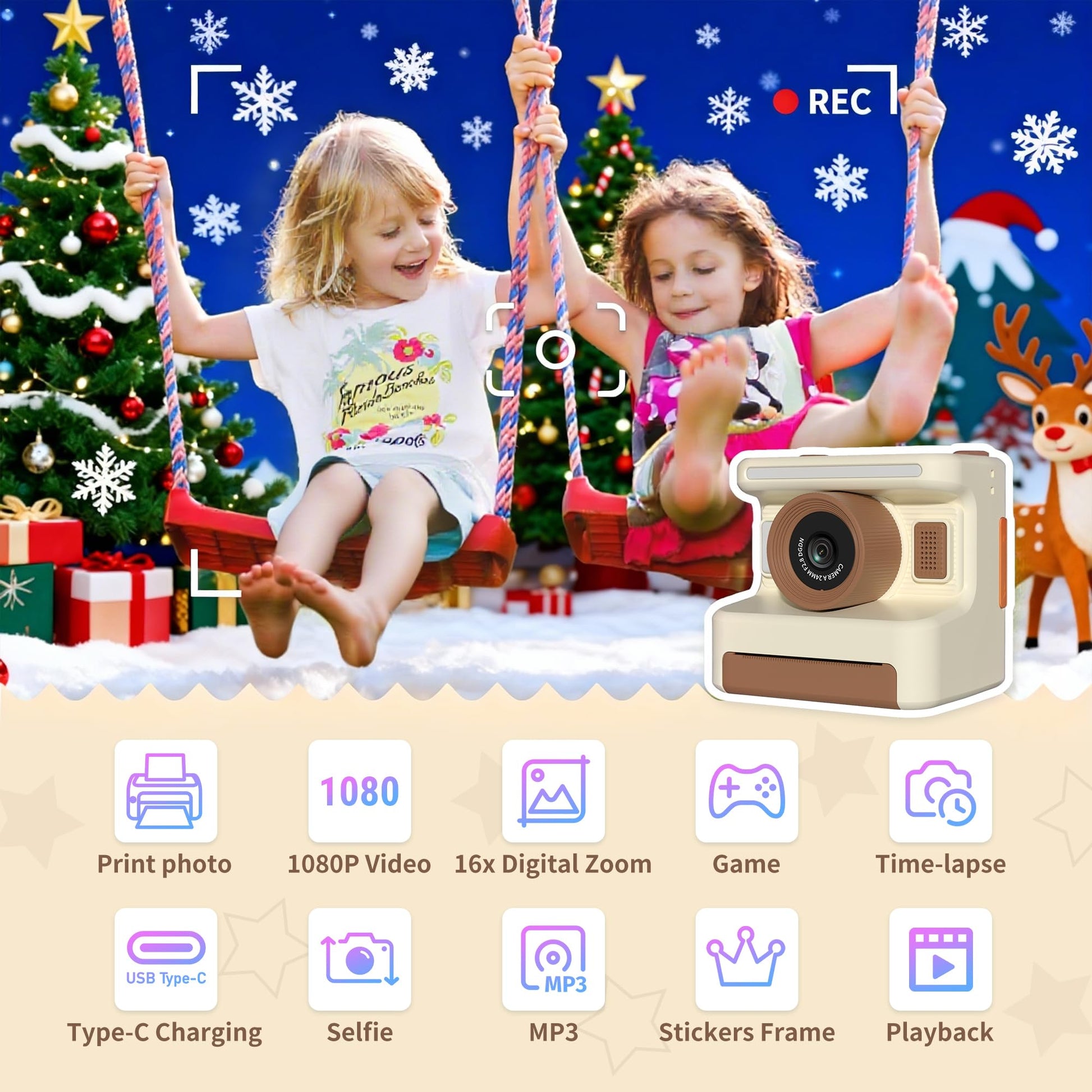 Mummed children thermal photo toy printing a black and white cat picture