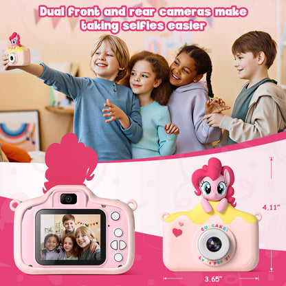 Kids high definition electronic toy camera highlighting the two inch eye protection screen