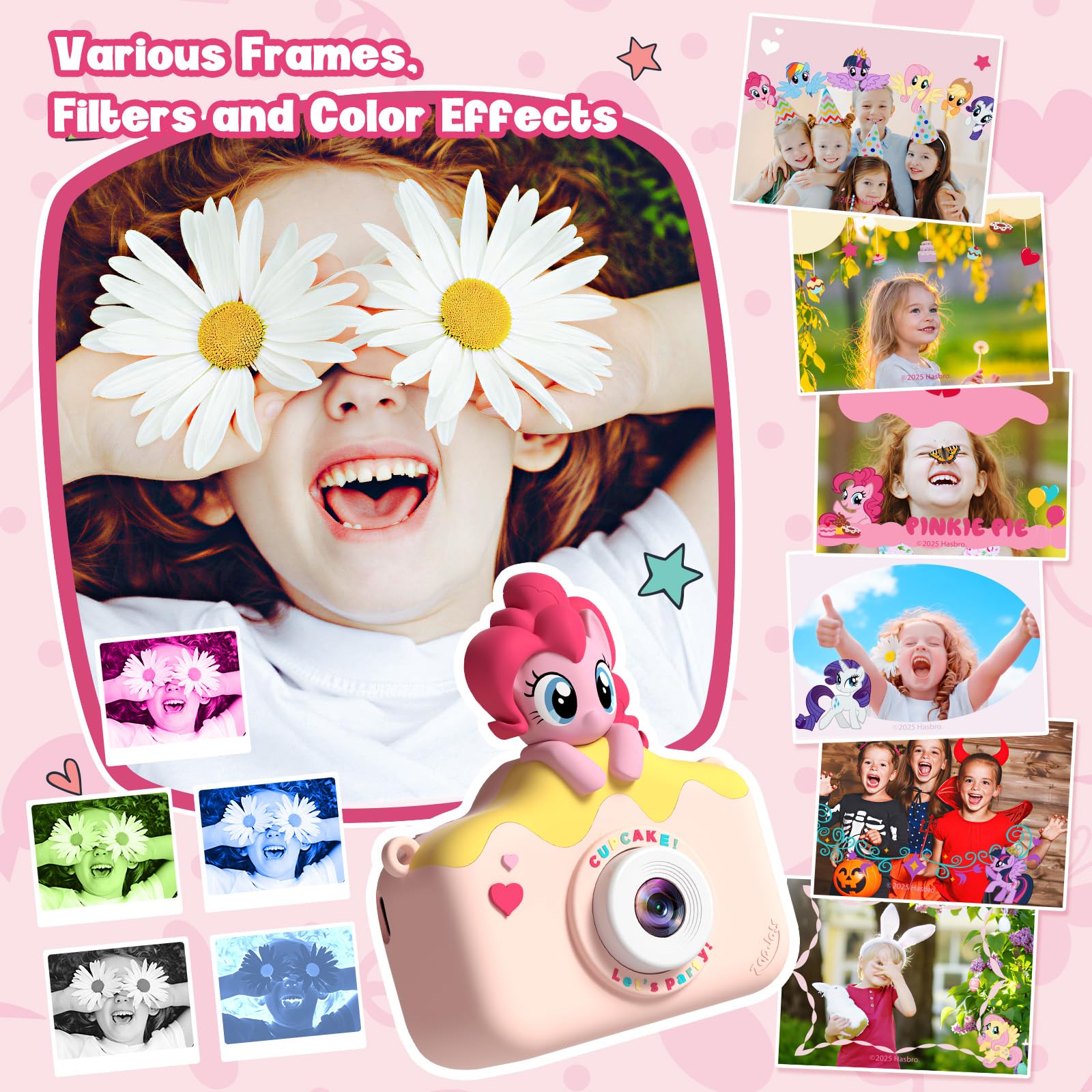 Imported children photographic device bundle with thirty two gigabyte memory card included