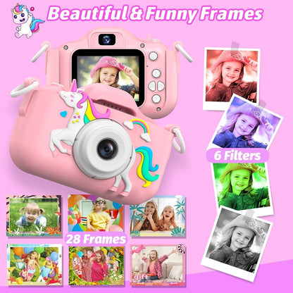Mgaolo dinosaur themed child video camera showing the durable shockproof silicone cover details