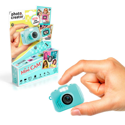 Canal Toys Photo Creator kit displaying the camera, micro SD card, and USB-C cable accessories.