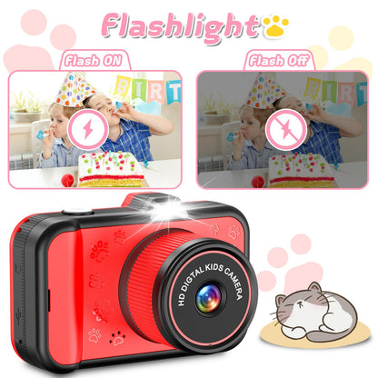 CHAKEYAKE digital selfie camera with the lens flipped 180 degrees upward for vlogging and self portraits