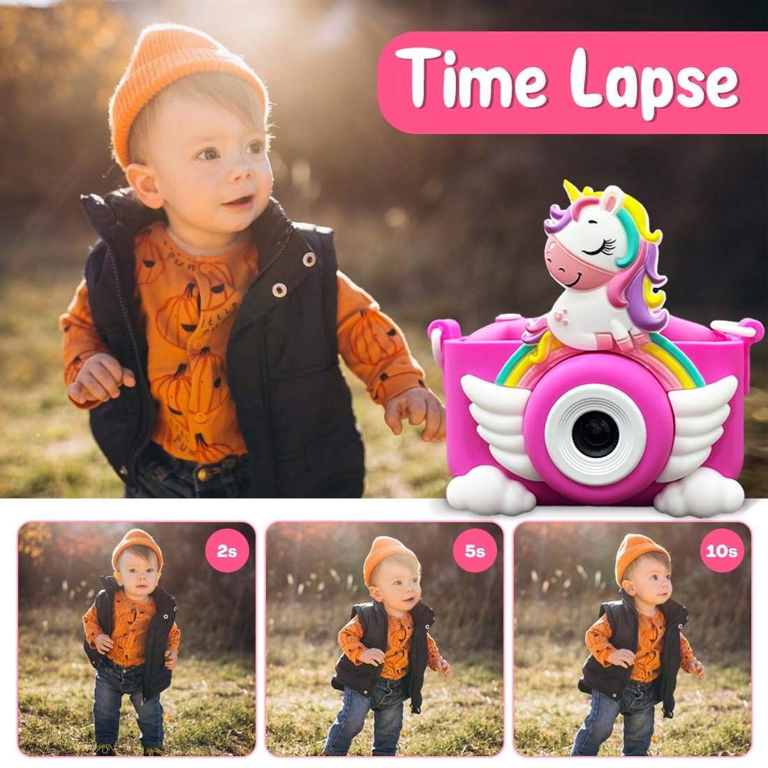 Wembley children electronic gadget showing built-in toddler games menu
