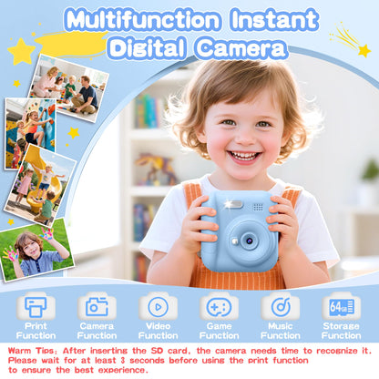 Coxlame toddler digital camera displaying the large three inch eye protection screen on the back