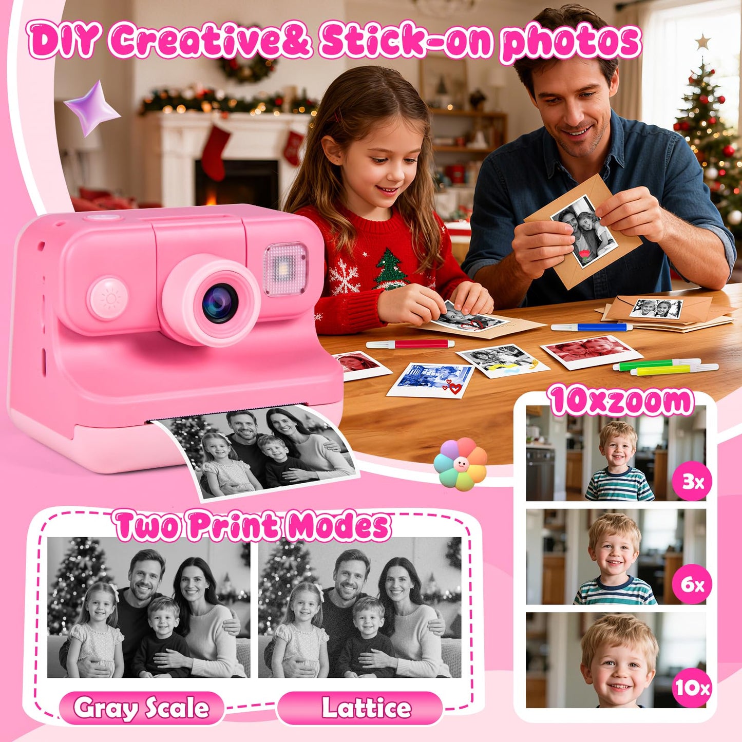 Elecoutek high definition 1080P kids video camera view showing screen menu
