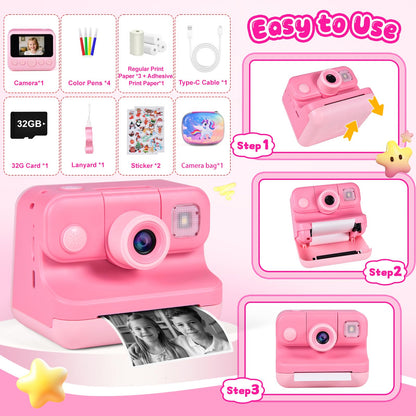 Elecoutek instant photography toy bundle pack for ages three to twelve years