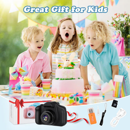 Zeacool children's dual lens camera demonstrating the selfie mode feature in bright outdoor lighting