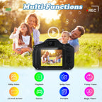 Zeacool electronic toy camera packaging box showing the complete birthday gift presentation set