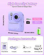 Teslahero kids multimedia thermal camera displaying interactive menu option for games and MP3 music playback