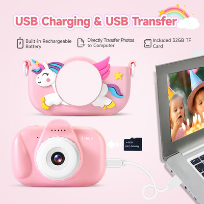 ZUODUN high definition video camera for girls being held by small hands