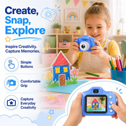 Tyseoome toddler camera rear view displaying the two inch screen
