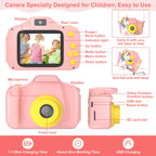Toddler portable digital toy camera with included lanyard attachment