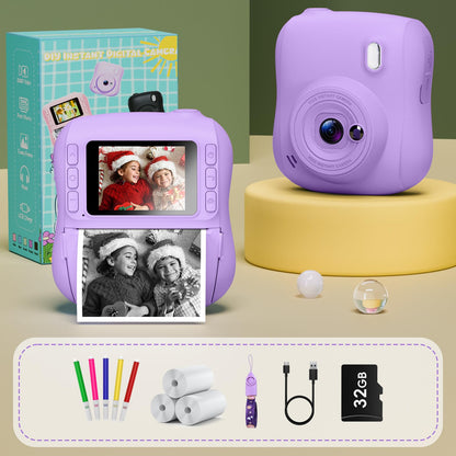 Hangrui purple instant photography gift pack with thirty two gigabyte card packaging