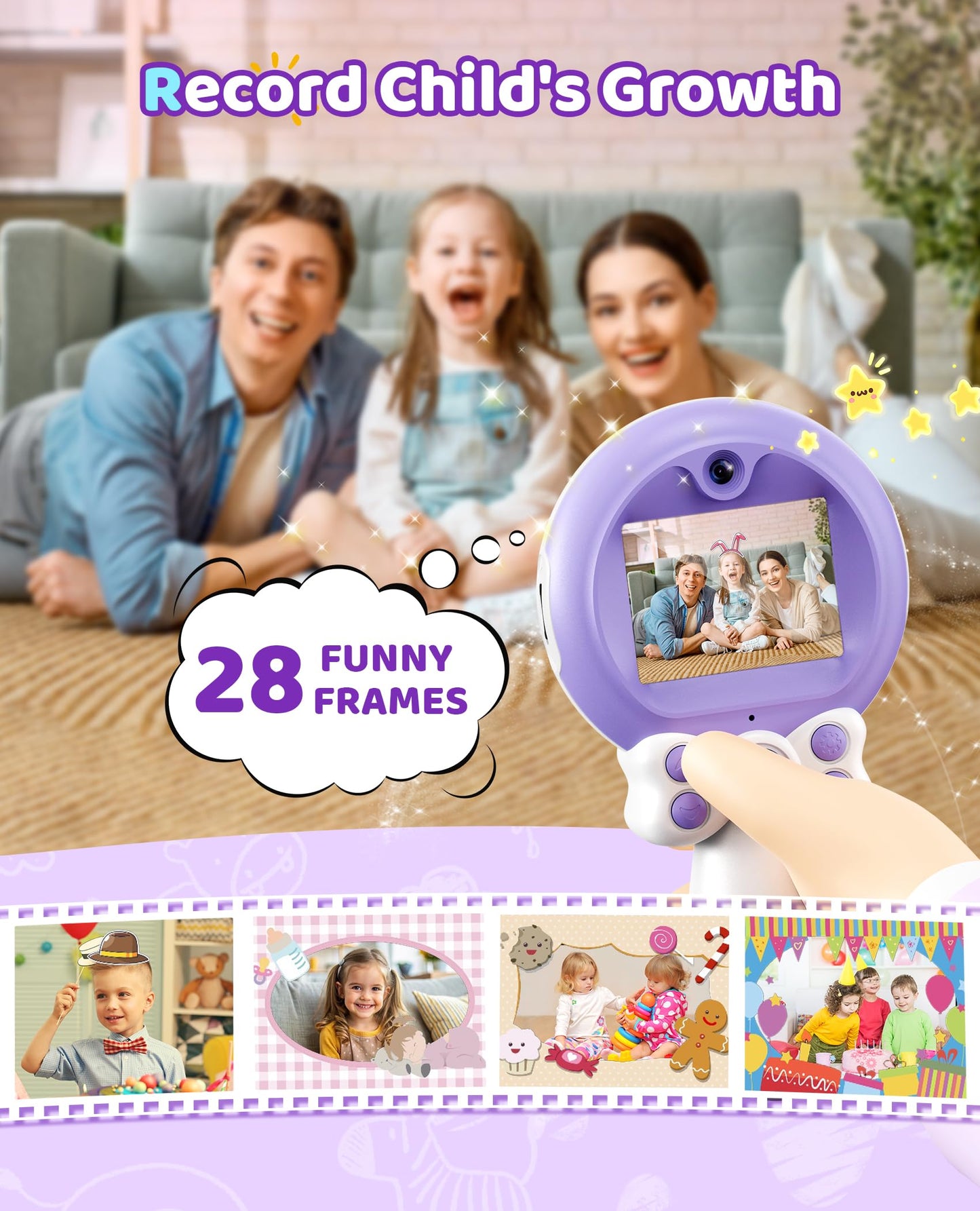 TEKFUN kids photography toy rounded edges safety view