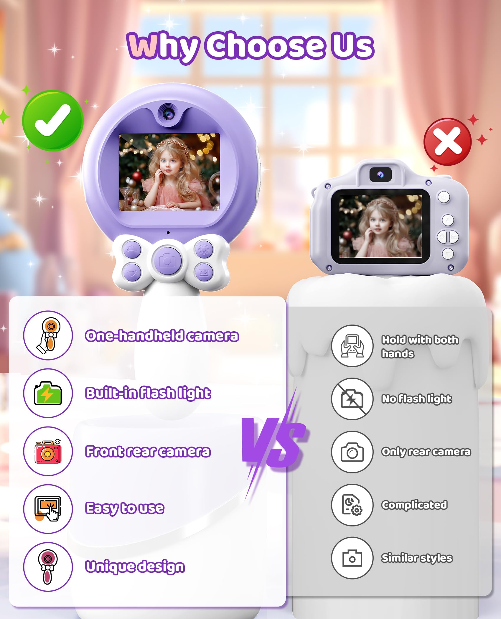 TEKFUN high definition children camera side profile