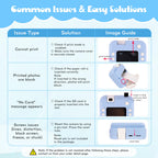 Alotwan educational camera toy screen interface displaying the built-in puzzle game choices for children.