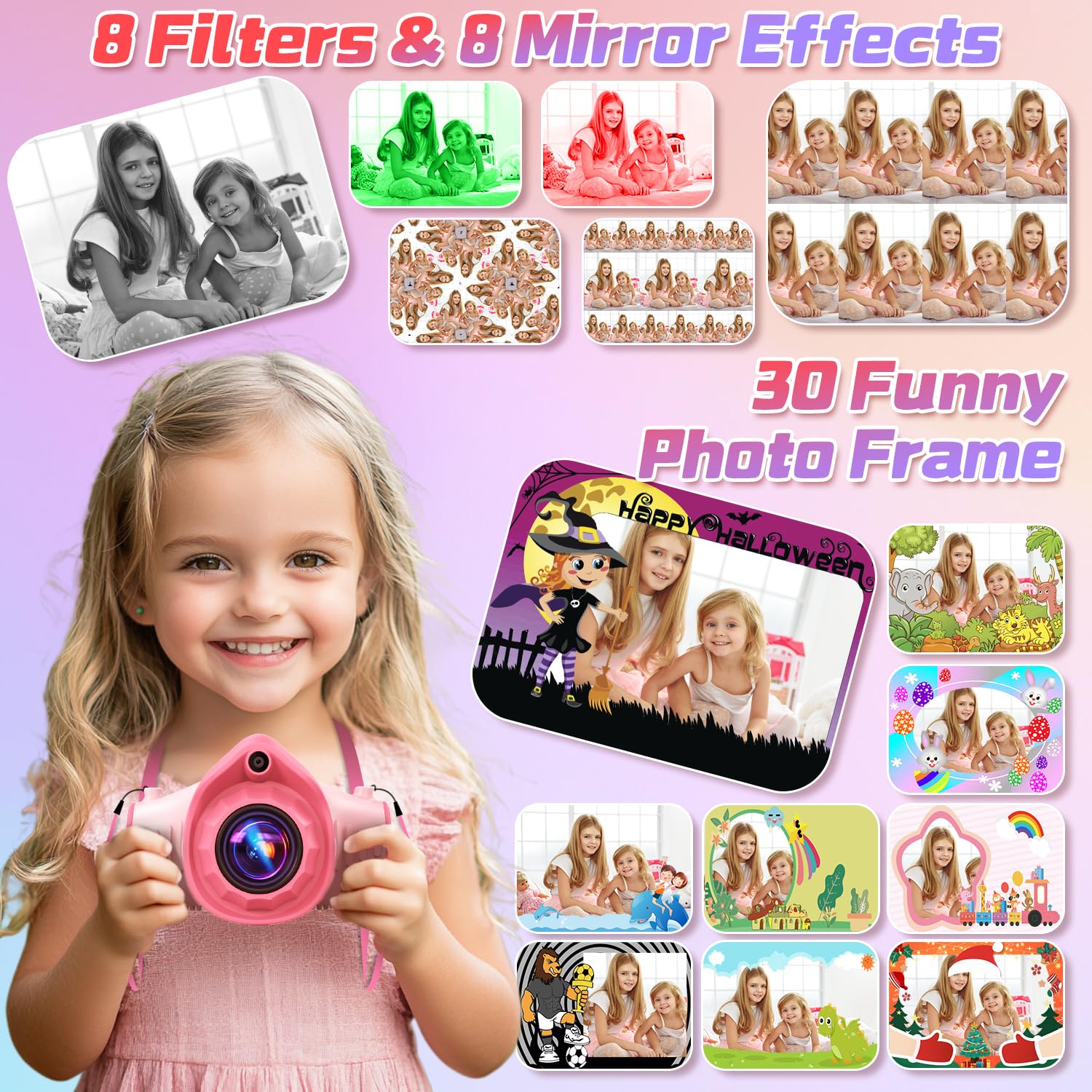 Uffylle children video recorder displaying the wall projection feature in action