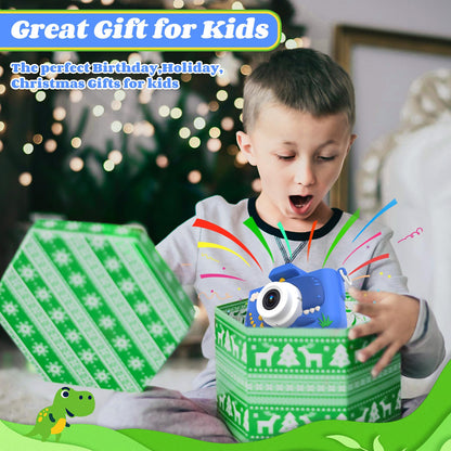 XBENDON digital video camera for boys and girls highlighting the side charging port and memory card slot