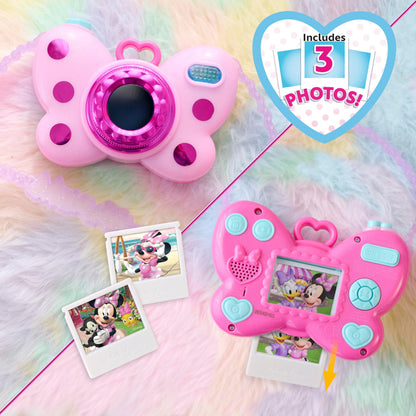 Disney Junior pretend play camera with crossbody strap attached for portable kids entertainment.