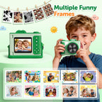 Myvia 48 megapixel children digital camera being held by a child during outdoor travel