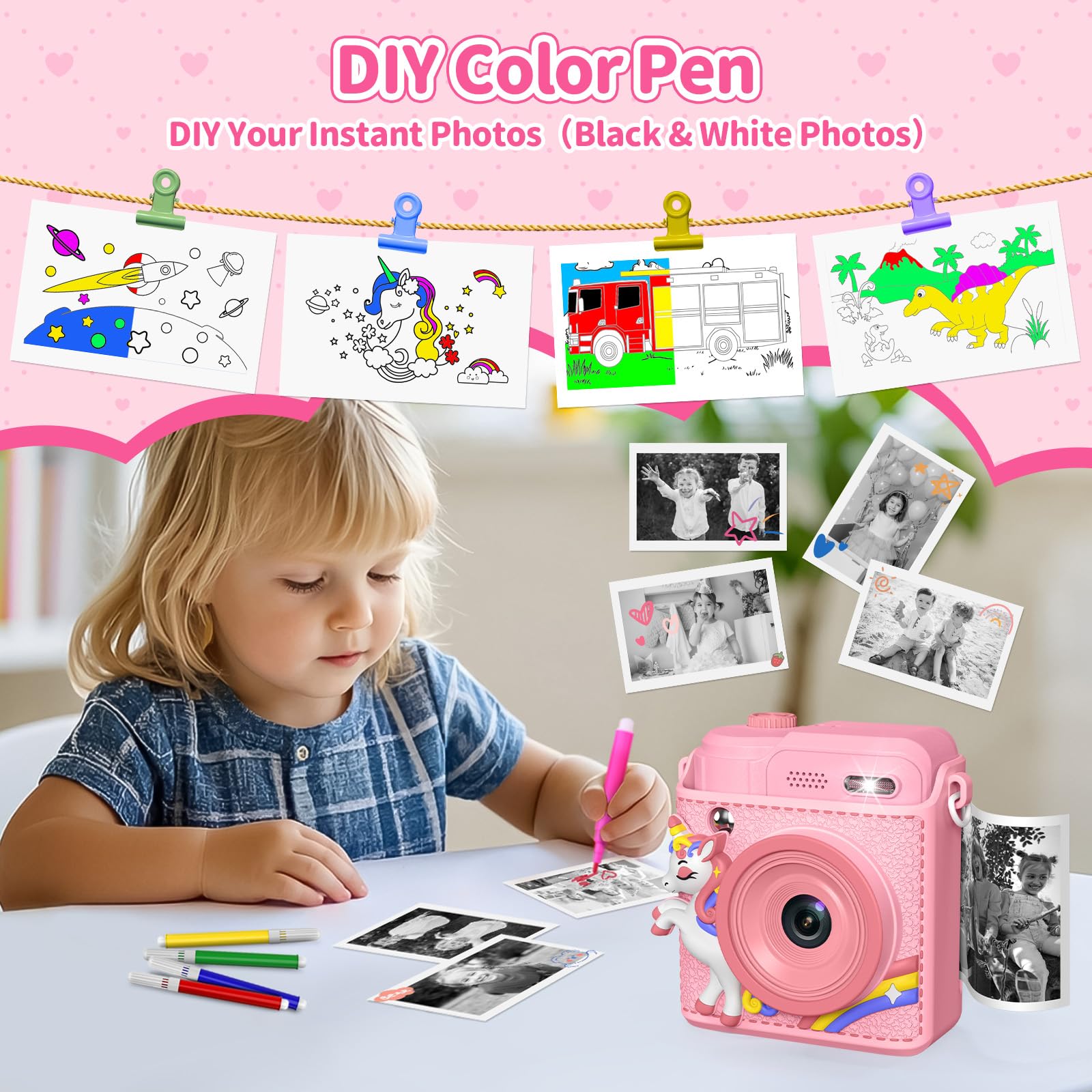 Gofunly 1080p HD digital camera with included thirty-two gigabyte memory card and accessories