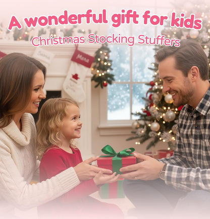 Angled top view of the lightweight pink digital camcorder designed for young children.