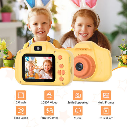 Mafiti high-definition mini digital camera for toddlers showcasing the clear two-inch color screen.