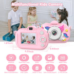 Xoieod children digital camera rear view displaying the two inch eye protection screen interface
