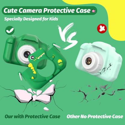 HOOMOON high definition digital camera for boys and girls displaying built-in photo frame filters.