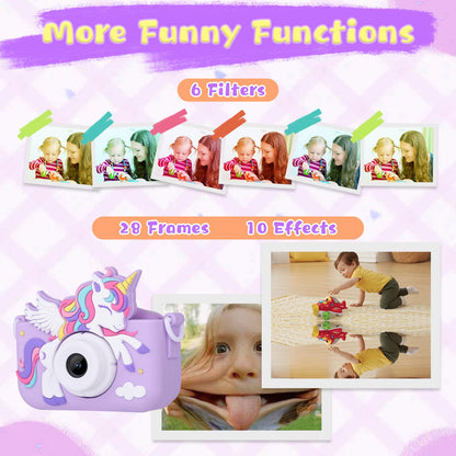 Envyvip shockproof children camera illustrating the removable protective non-toxic silicone casing