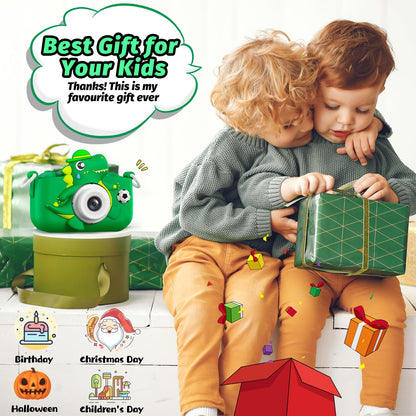 Cimizi toddler digital camera showing the two inch IPS color screen