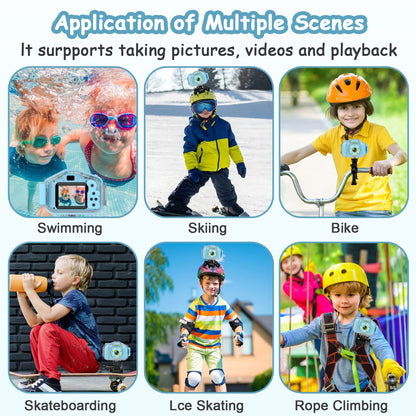 Agoigo kids travel digital camera showcasing creative built in photo frames and filters