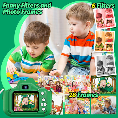 Cimizi toddler selfie camera with shockproof silicone case being held by a child