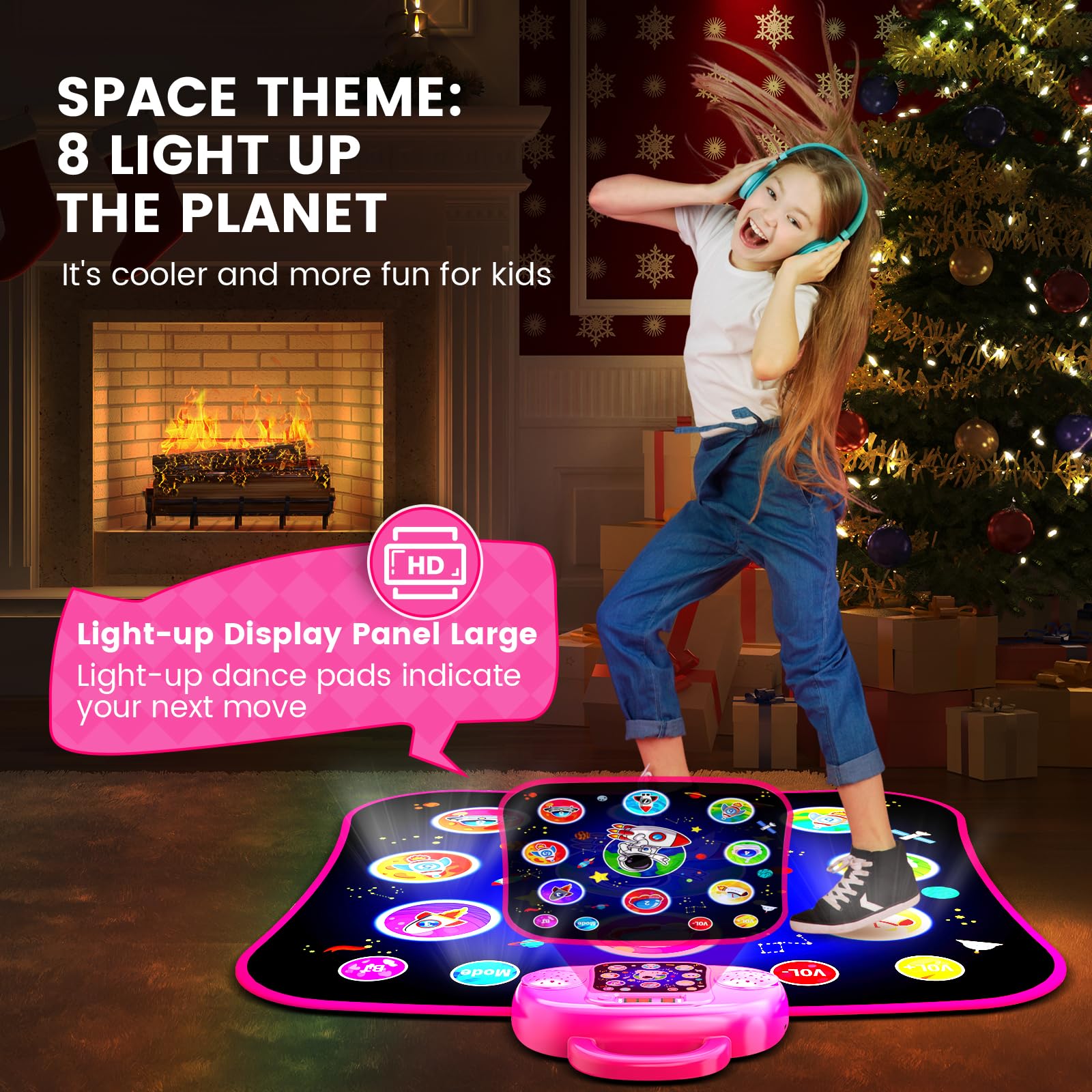 Jamlamq foldable dance mat showing non-slip material texture