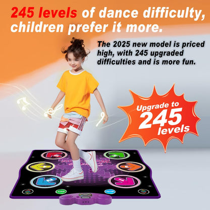 HTASKTEXEH dance mat connected to a smartphone for music streaming