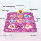 Close up of Ankkie dance mat LED light buttons