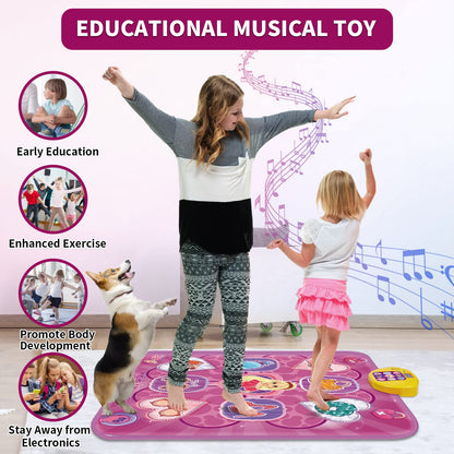Ankkie foldable dance mat showing non-slip bottom surface