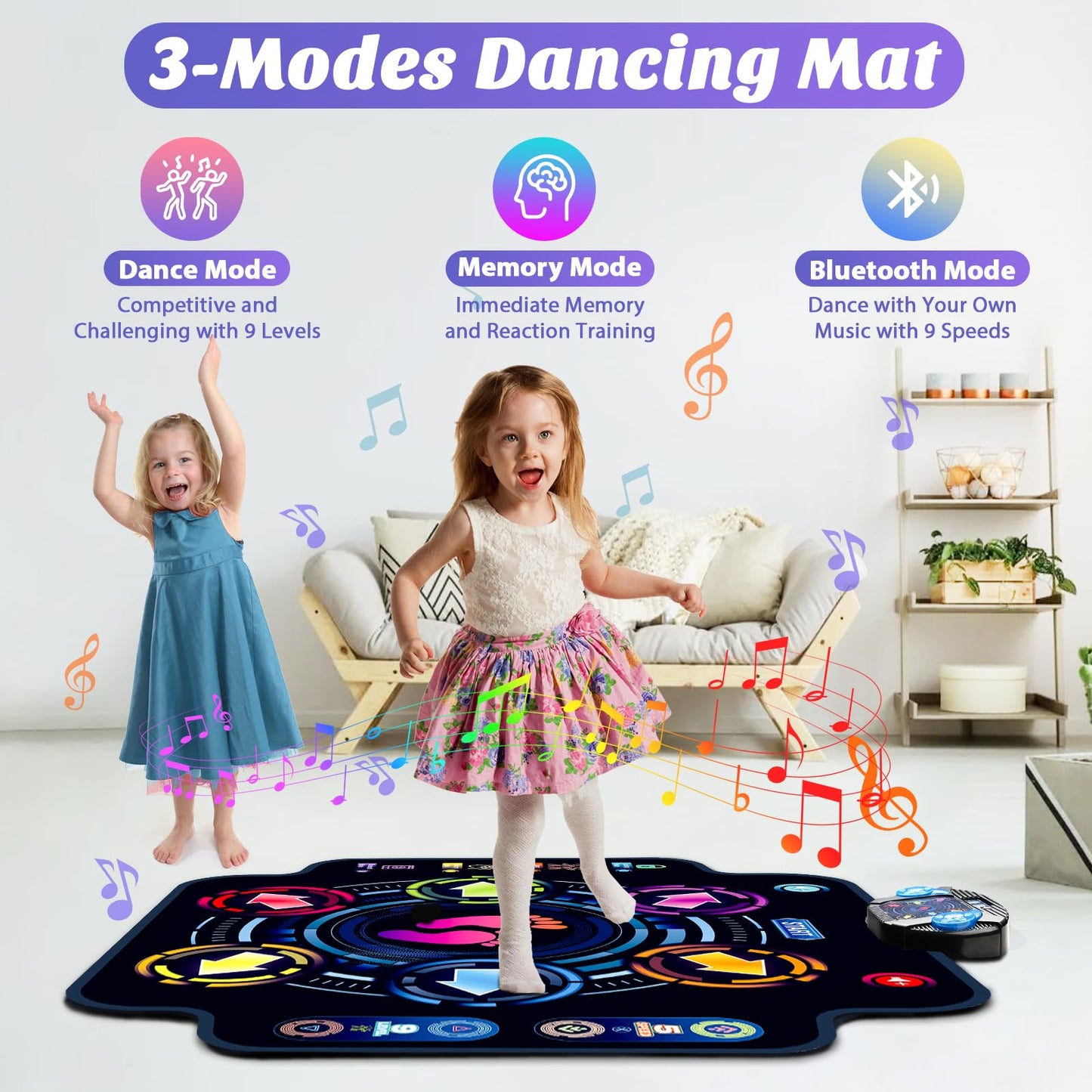 Kizjorya electronic dance mat wireless Bluetooth control interface
