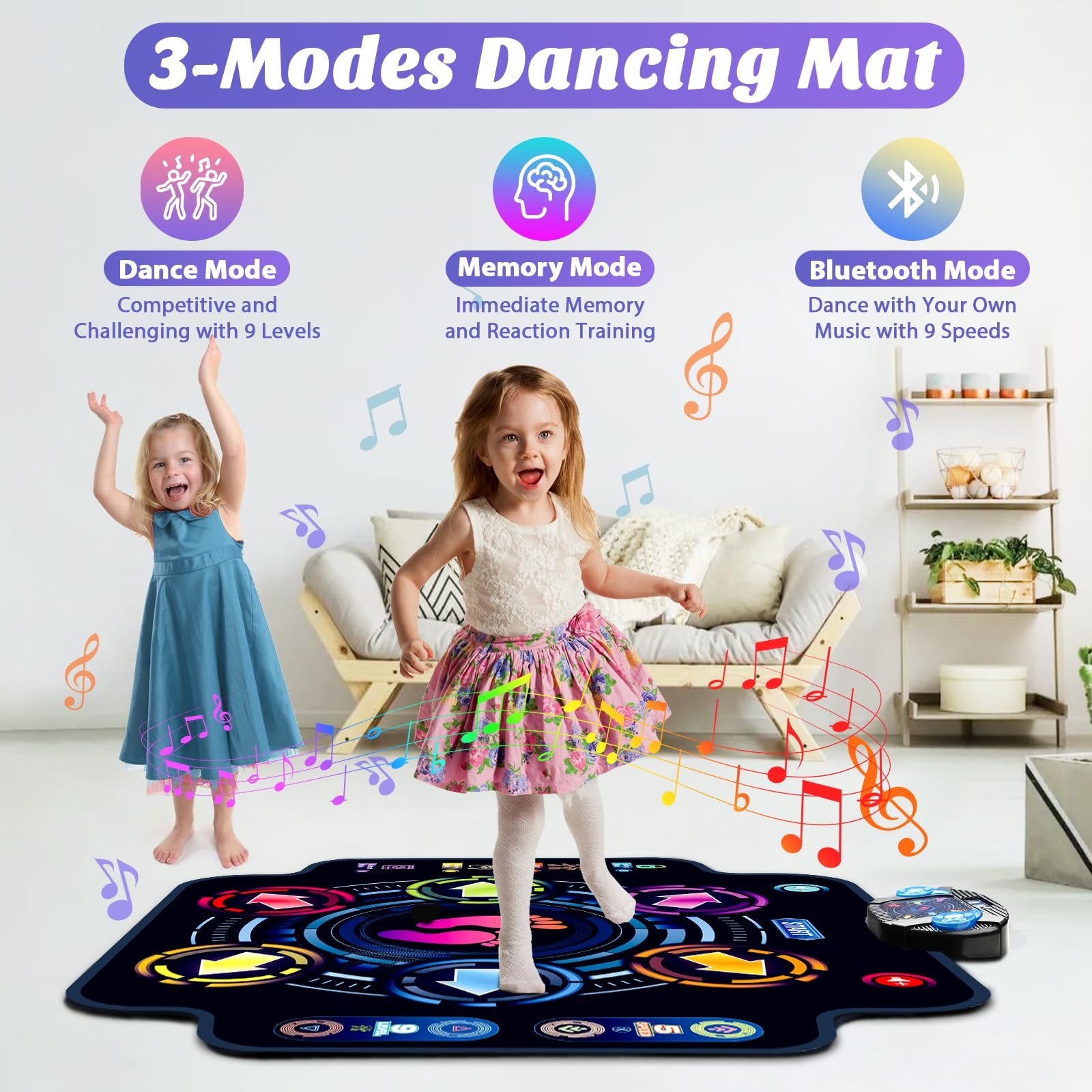 Kizjorya electronic dance mat wireless Bluetooth control interface