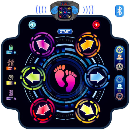 Kids playing together on the Kizjorya electronic dance mat