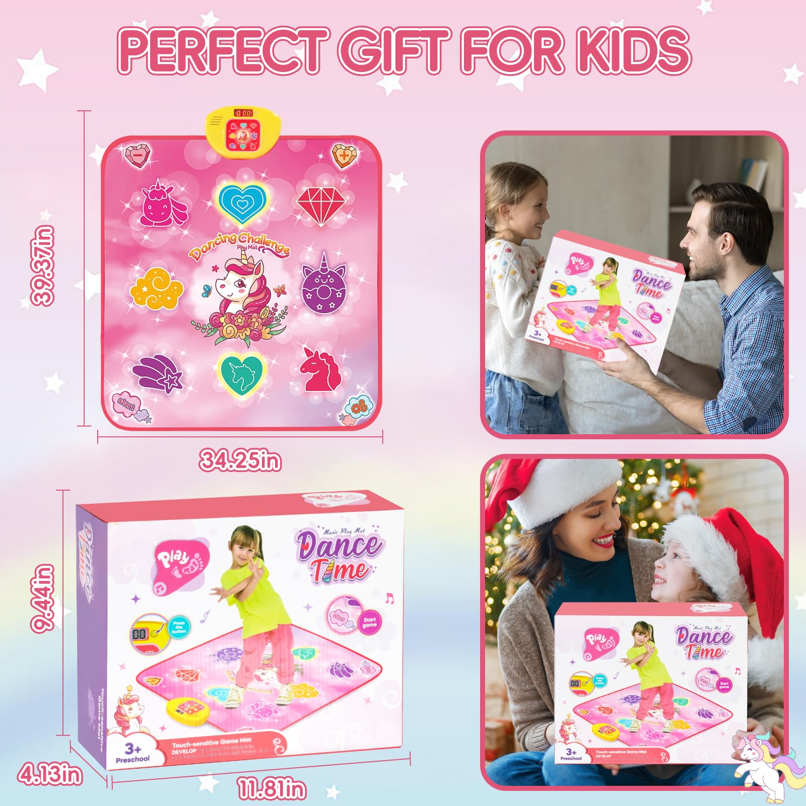Unicorn themed electronic musical gift for young girls
