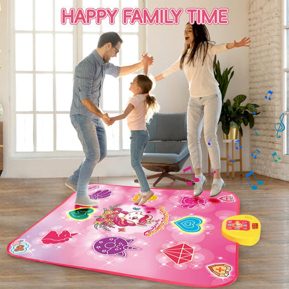 Interactive challenge game modes dance mat packaging view