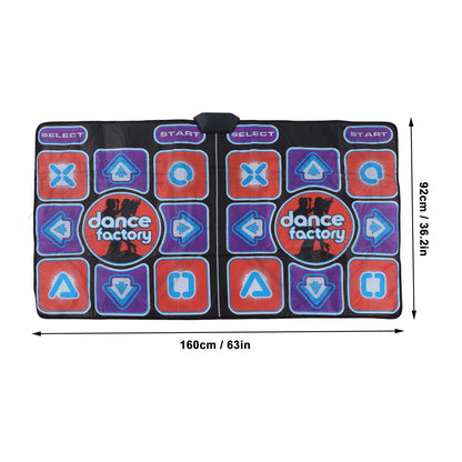Two players using Fosa double dance blanket